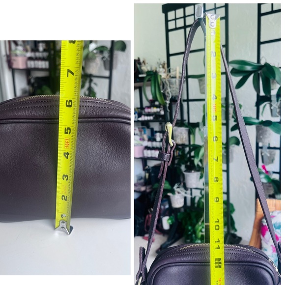 MINI VINTAGE DOONEY & BOURKE MINI COMPACT DARK BROWN SHOULDER BAG - Picture 11 of 13